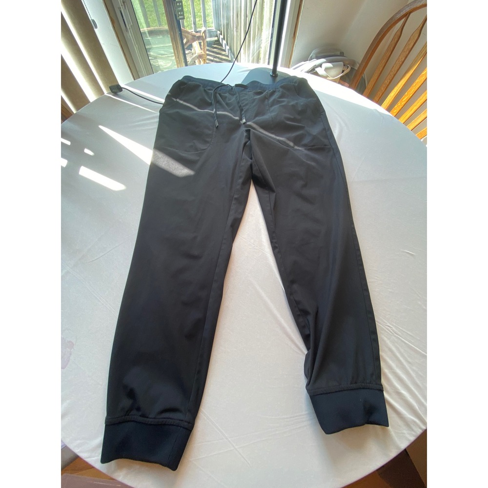 VRST Mens Black Athletic Joggers Drawstring Tapered Pants Size Large
